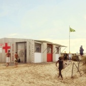 Plages d'Aquitaine : du bois des Landes pour les postes de secours